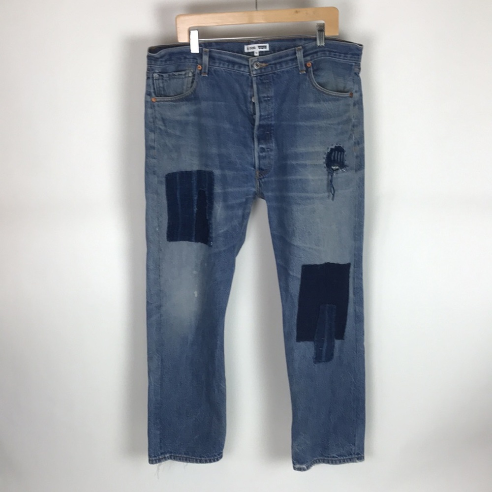 Re/Done Levi's Reconstructed Patchwork Jeans Men’s Size 34 x 28 Made in USA